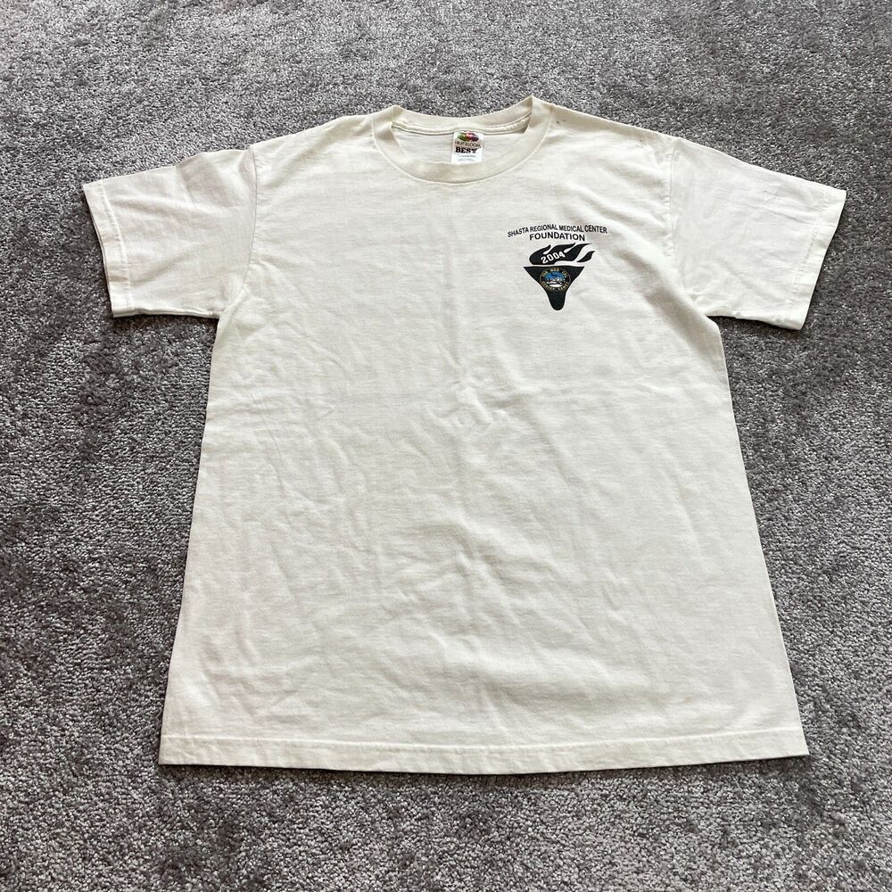 Fruit of the Loom BEST Shirt Adult Medium White Short Sleeve Shasta Medical Logo
